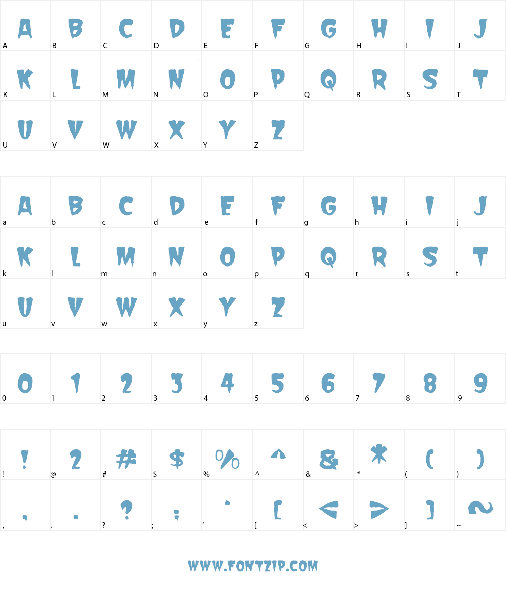 Scarify Font Character